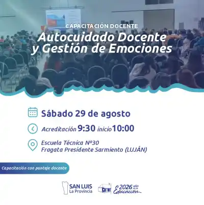 Docentes de San Luis: un taller gratuito para cuidar sus emociones y vencer el estrés