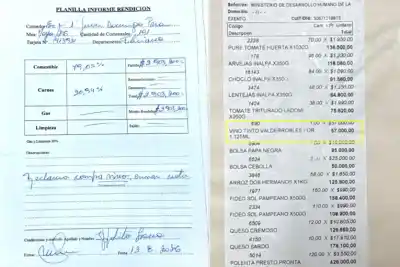 Una factura de $57.000 con vino tinto encendió las alarmas en los comedores escolares