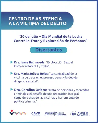 Villa Mercedes: jornada clave contra la trata de personas con disertaciones de expertos