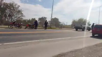 Un ciclista terminó hospitalizado tras un choque en la Ruta 38: qué pasó en El Cristo