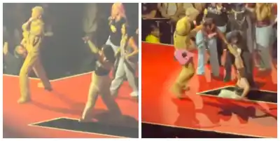 El gesto inesperado de Machine Gun Kelly que transformó un accidente en escena en un momento único