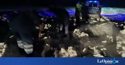 El operativo en la Ruta 39 que rescató a dos conductores atrapados por la nieve