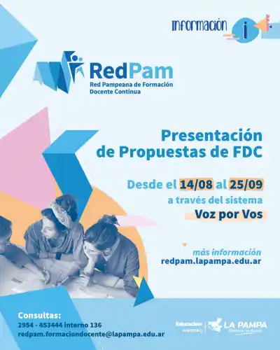 Docentes: abren la inscripción para presentar propuestas de formación en La Pampa