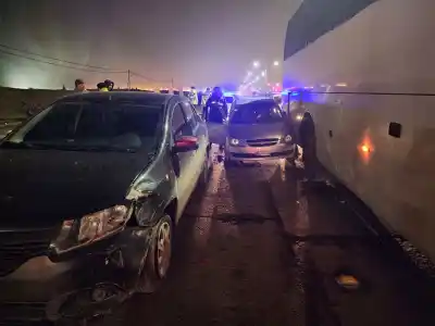 Un choque en cadena en Av. San Martín dejó a un menor trasladado al hospital