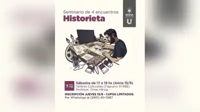 Ushuaia: ¿Te gusta dibujar? Arranca un seminario de historieta que no te podés perder