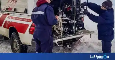 Rescataron a una mujer aislada por la nieve tras un operativo de casi ocho horas en la Ruta 40