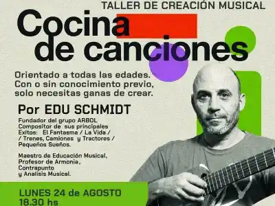 Edu Schmidt desembarca en Formosa con su taller que derriba el mito del músico iluminado