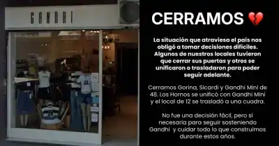 Crisis comercial en La Plata: la marca Gandhi cierra tres locales y reestructura sus sucursales