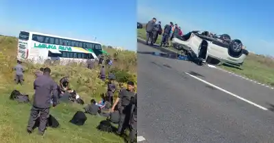 Impactante choque en la autopista a Santa Fe: un colectivo y una camioneta colisionaron dejando un trágico saldo