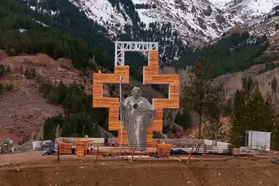 El Cristo caminante de Huinganco está a un mes de ser una realidad: así avanza la obra monumental