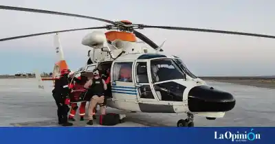 Un dolor en el pecho activó un operativo de rescate aéreo en alta mar