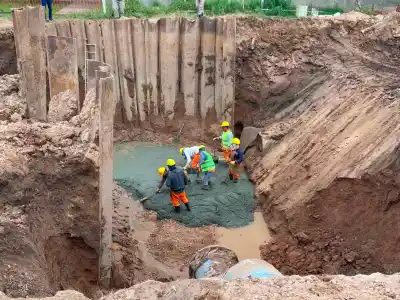 Sameep ejecuta una obra clave en Sáenz Peña para dejar atrás una conexión provisoria en el Segundo Acueducto