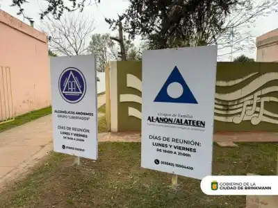 Con un emotivo acto, Brinkmann inauguró la nueva sede de Alcohólicos Anónimos