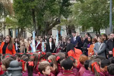 El Colegio Yapeyú celebró su 36° aniversario con un desfile en honor a San Martín