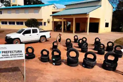Secuestraron 65 neumáticos de origen chino en un control y el cargamento supera los $44 millones