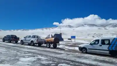 Alerta en Catamarca: la Ruta 60 sigue bloqueada por nieve y piden no circular