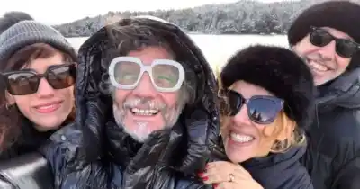 Fito Páez y Juliana Gattas eligen la nieve de Bariloche: las postales que compartieron