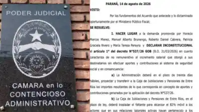 Golpe a las finanzas provinciales: la Justicia tumbó los aumentos sin aportes en Entre Ríos