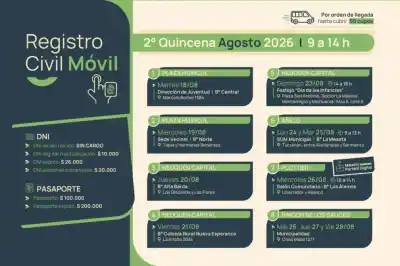 Registro Civil Móvil: conocé dónde atenderá esta quincena y qué trámites podés hacer