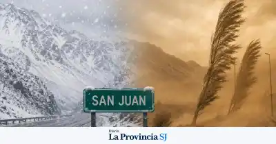 Alerta naranja por nieve en Calingasta y viento Zonda en la precordillera: qué zonas afecta