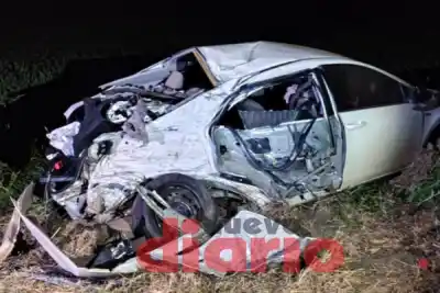 Impactante choque en la Ruta 34: una mujer terminó fracturada y con un corte en la cabeza