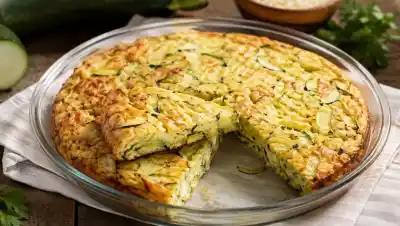 La tarta de zapallitos sin harina que se hace en un solo paso y resuelve la cena