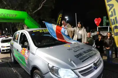 Rally Entrerriano en Hernández: la vicegobernadora encabezó la largada promocional