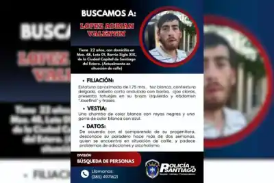 Un joven de 22 años lleva dos semanas desaparecido y su madre pide ayuda desesperada