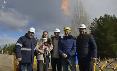 Tras 14 años de espera, encendieron la antorcha en Los Cóndores: 72 familias ya tienen gas