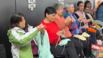 El Tejetón volvió a brillar en la Fiesta de la Nieve: solidaridad que abriga