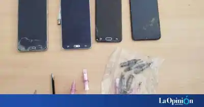 Insólito hallazgo en la Alcaidía de Caleta Olivia: ocho celulares y una máquina de tatuar casera