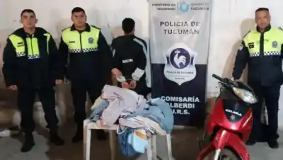 Saltó una tapia para escapar pero la Policía lo encontró escondido en una casa