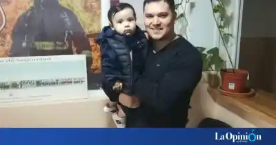 El bombero que se volvió héroe al salvar a un bebé de 9 meses en Piedra Buena