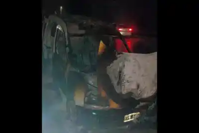 Noche de siniestros en Paraná: choque con alcohol y fuego en plena ruta