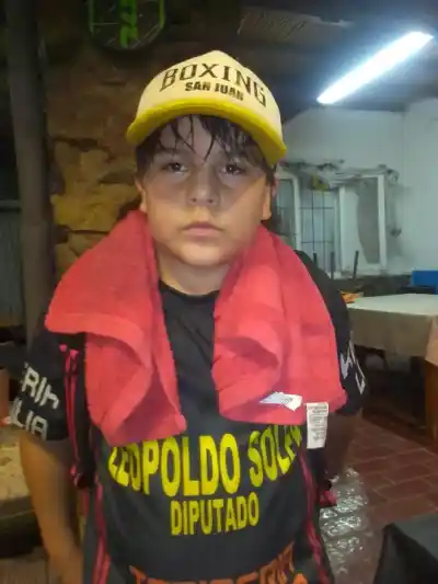 El nene de 10 años que entrena como un grande en el Boxing San Juan