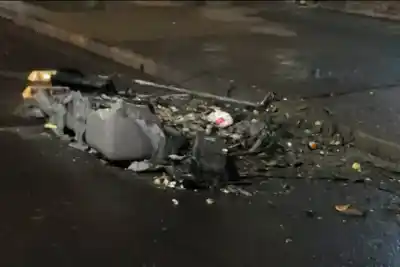 Prendieron fuego un contenedor en Paraná: los bomberos trabajaron para apagarlo