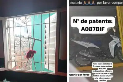 Forzaron la reja de su dormitorio, entraron dos veces y le robaron la única moto que tiene