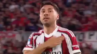 El insólito gesto de Montiel tras anotar el primer gol de River en el Clausura