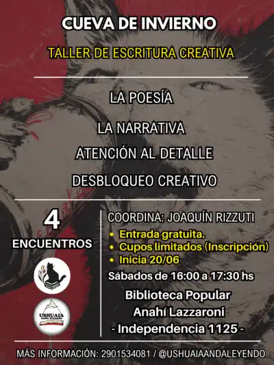El taller de escritura que desafió el invierno en Ushuaia: ¿qué se gestó en la Biblioteca Anahí Lazzaroni?