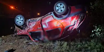 Tres jóvenes hospitalizados tras un violento despiste en la Ruta 14: qué se sabe hasta ahora