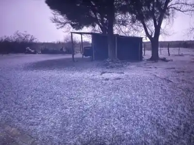 Cayó granizo en Chos Malal: qué fenómeno azotó la zona