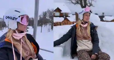 La tierna escena entre Indiana y Cruz que robó el corazón de Nicole Neumann en Chapelco