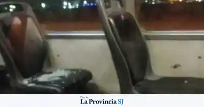 Apedrearon un colectivo en San Martín y una pasajera terminó herida