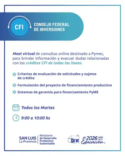 PyMEs de San Luis: el programa de créditos que nadie te contó y cómo acceder