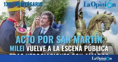 El discurso de Milei en el aniversario de San Martín que nadie esperaba