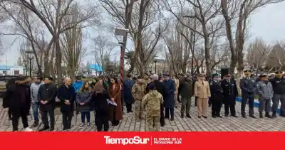 Río Gallegos honró al Libertador: así se vivió la ceremonia por el 176° aniversario