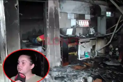 El fuego destruyó su casa en Capibá y ahora piden ayuda para volver a empezar