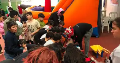 Una tarde inolvidable: más de 200 chicos celebraron el Día de la Niñez en Villa Elvira