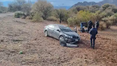 Un automóvil terminó volcado en la Ruta 60: ¿qué pasó entre La Puntilla y Tinogasta?