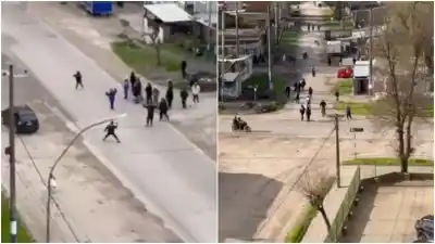 Caos en Villa La Palangana: una turba roba, incendia y provoca una explosión que estremeció a Mar del Plata